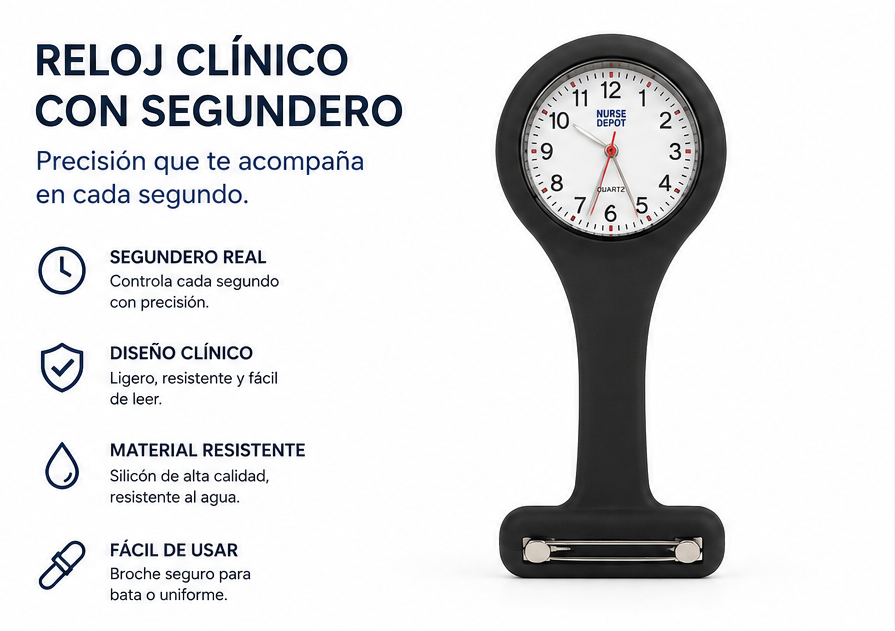 Reloj con broche