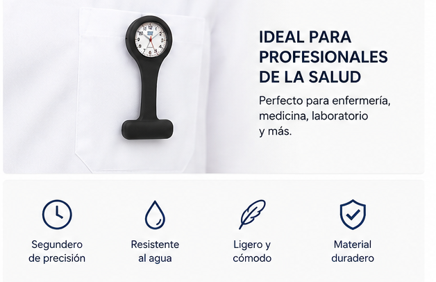 Reloj con broche